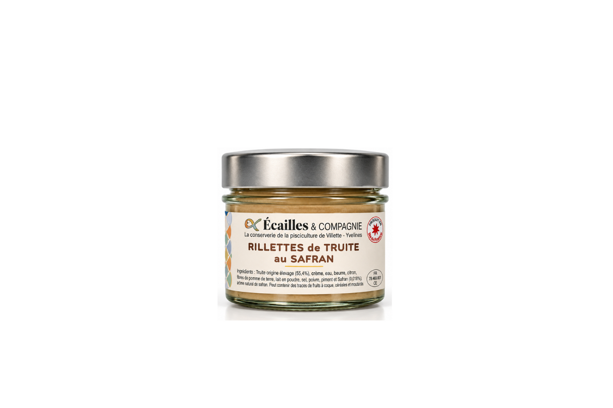 Rillettes de Truite au Safran 100g - Ecailles et Compagnies