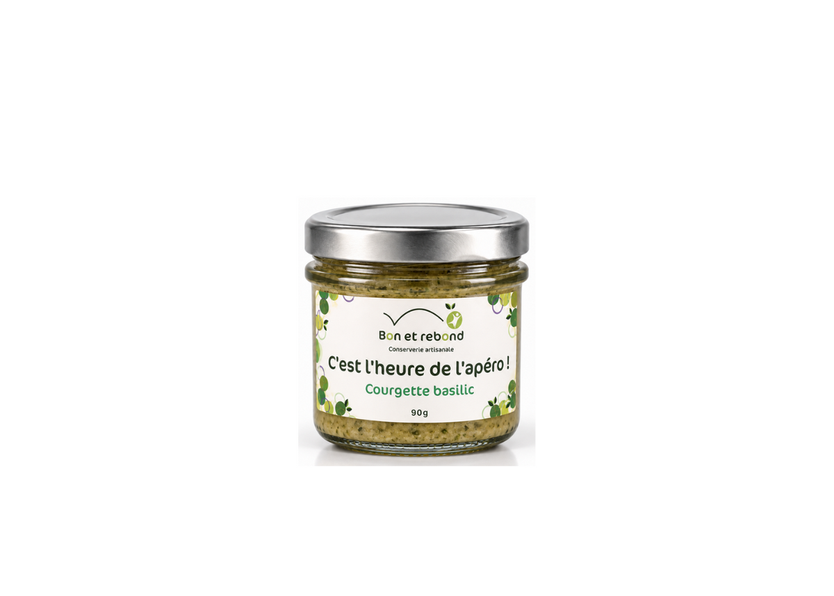 Tartinade Courgette Basilic 90g - Bon et Rebond