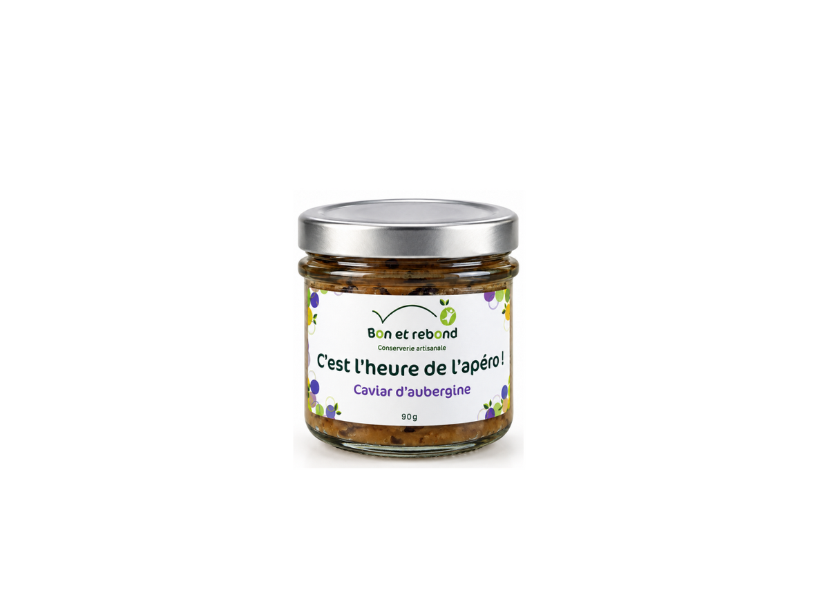 Tartinade Caviar d'Aubergine 90g - Bon et Rebond