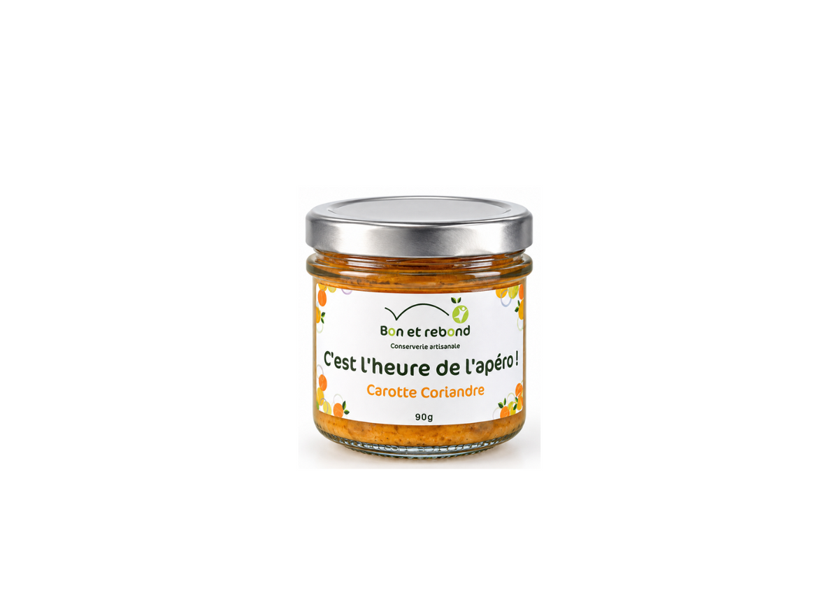 Tartinade Carotte Coriandre 90g - Bon et Rebond