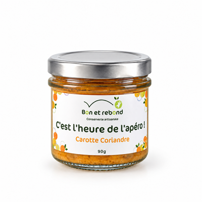 Tartinade Carotte Coriandre 90g - Bon et Rebond