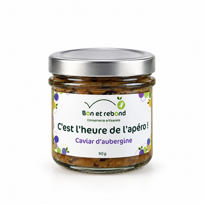 Tartinade Caviar d'Aubergine 90g - Bon et Rebond