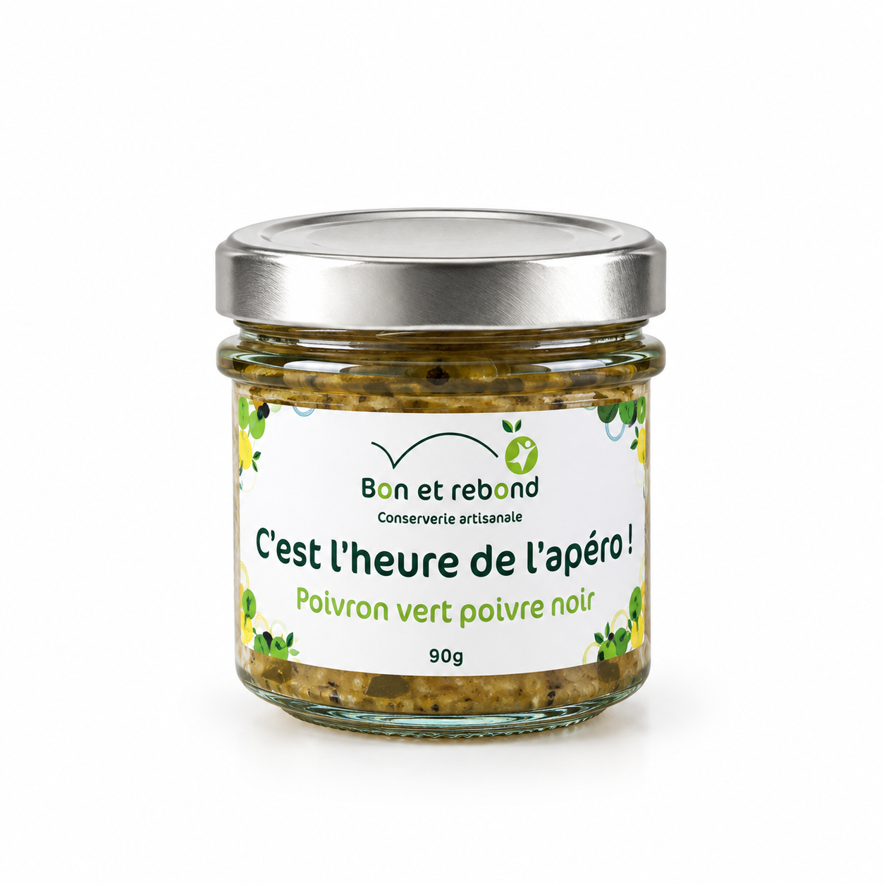 Tartinade Poivron Vert Poivre Noir - Bon et Rebond