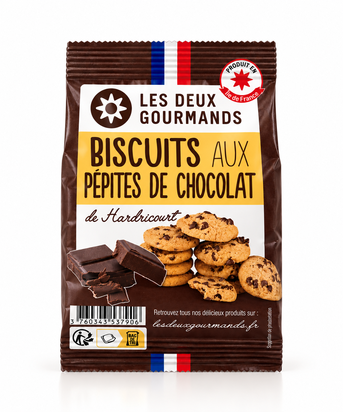 Biscuits au Pépites de Chocolat 30g - Les Deux Groumands