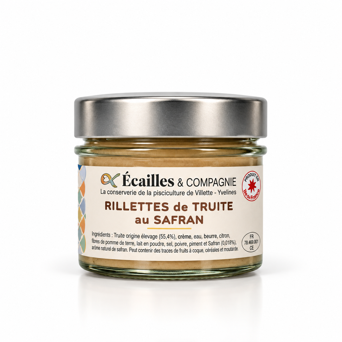 Rillettes de Truite au Safran 100g - Ecailles et Compagnies