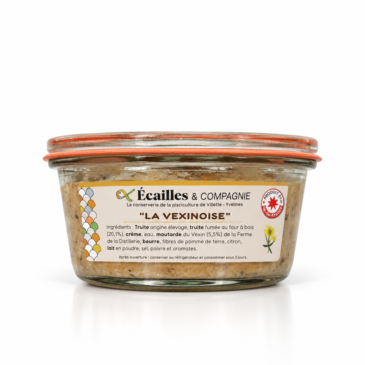 Rillette Truite Moutarde "La Vexinoise" - Ecailles et Compagnie