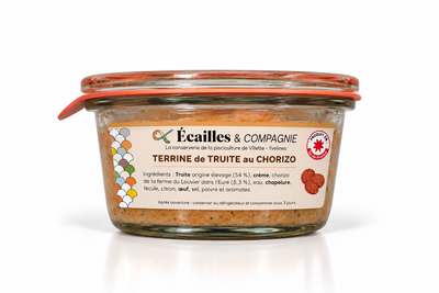 Terrine de Truite au Chorizo 180g - Ecailles et Compagnie