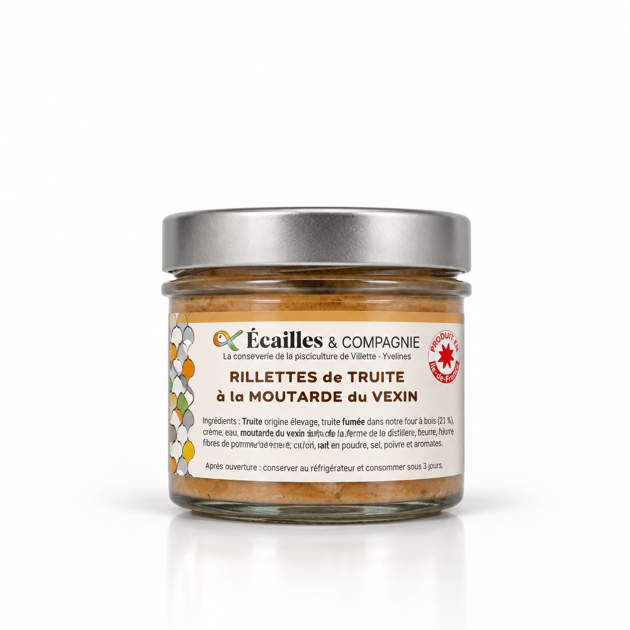 Rillettes de Truite à la Moutarde du Vexin - 100g