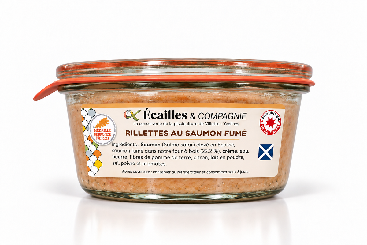 Rillette au Saumon Fumé 180g - Ecailles et Compagnies