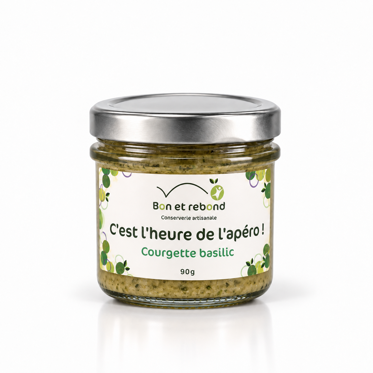 Tartinade Courgette Basilic 90g - Bon et Rebond