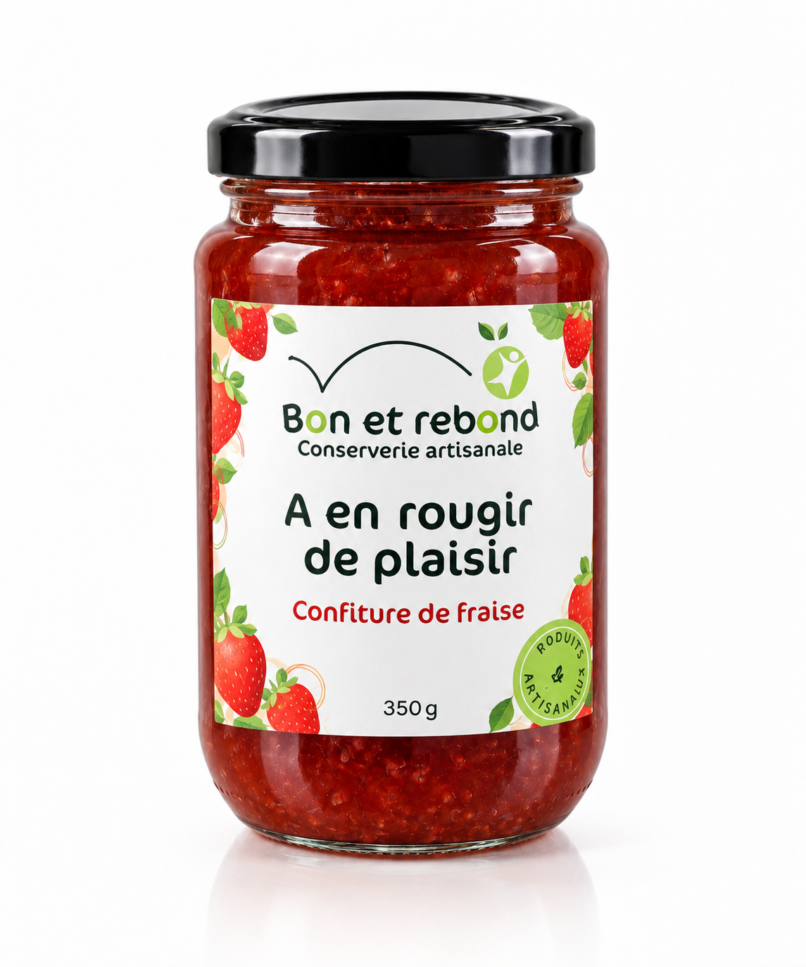 Confiture Fraise 350g - Bon et Rebond