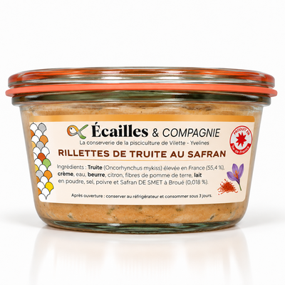 Rillettes de Truite au Safran 180g - Ecailles et Compagnie