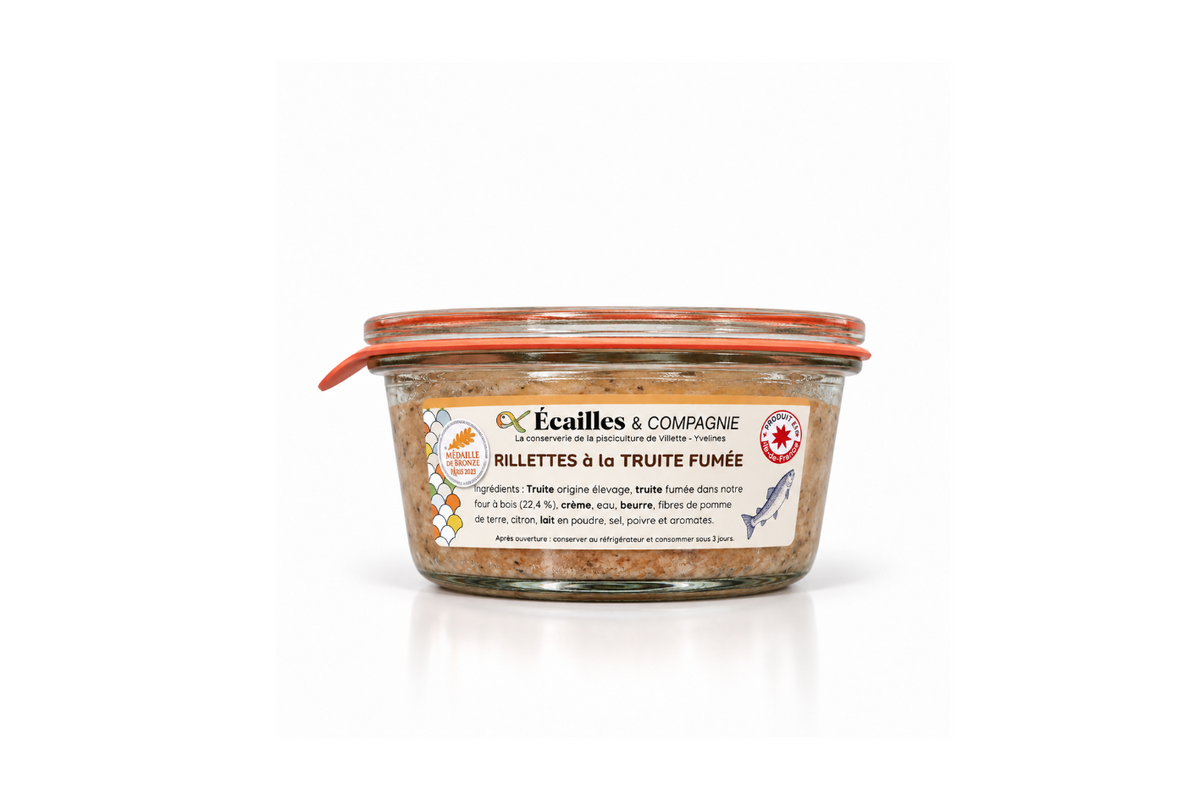 Rillettes à la Truite Fumée 180g - Ecailles et Compagnie